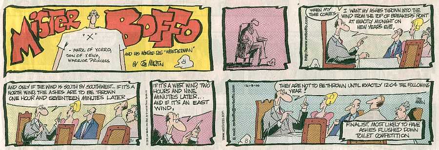 Mr. Boffo of December 3, 2000